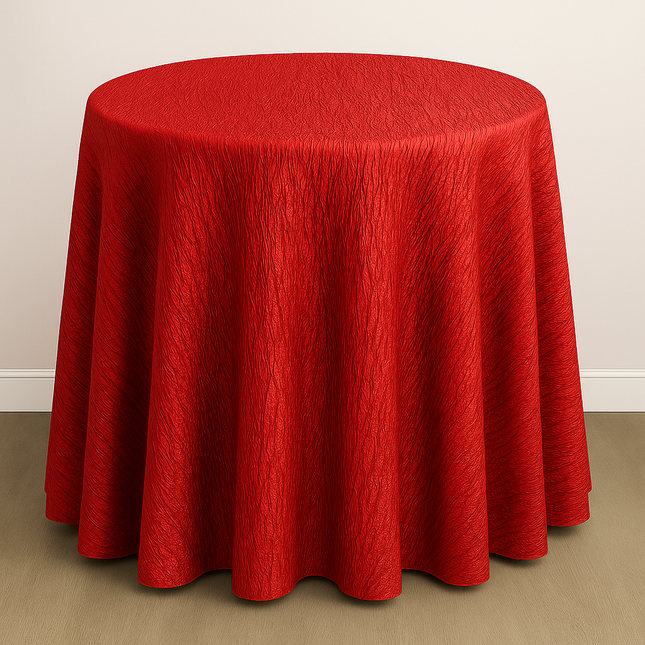 Table Linens - Crushed Taffeta - Red