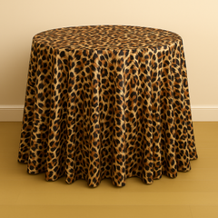 Table Linen - Cheetah Print Charmeuse