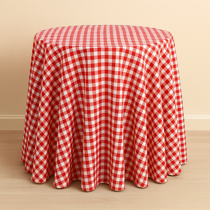 Table Linen - Gingham Buffalo Check Poly